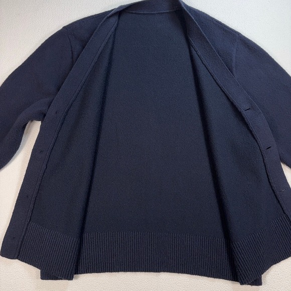 Lululemon Merino Wool Blend Cardigan Men's S Navy Logo‎ LM3DOFS - Picture 5 of 13